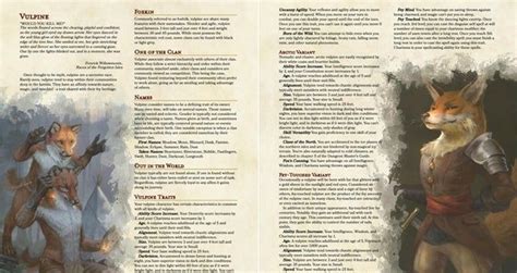dnd vulpine|Raesokeran Vulpis (5e Race) .
